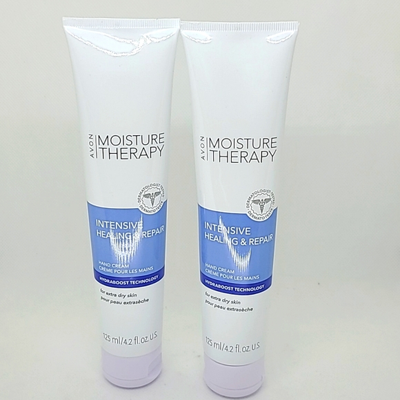 Set of TWO Avon Moisture Therapy Hand Cream  125ml/ 4.2 fl oz - Picture 1 of 2